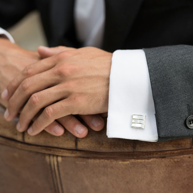 Forbes mother of pearl cufflinks - Liberty in Love