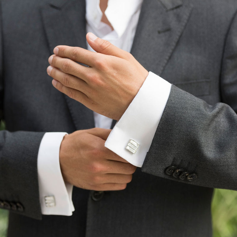 Forbes mother of pearl cufflinks - Liberty in Love