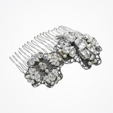 Forever crystal filigree bridal hair comb (large) - Liberty in Love