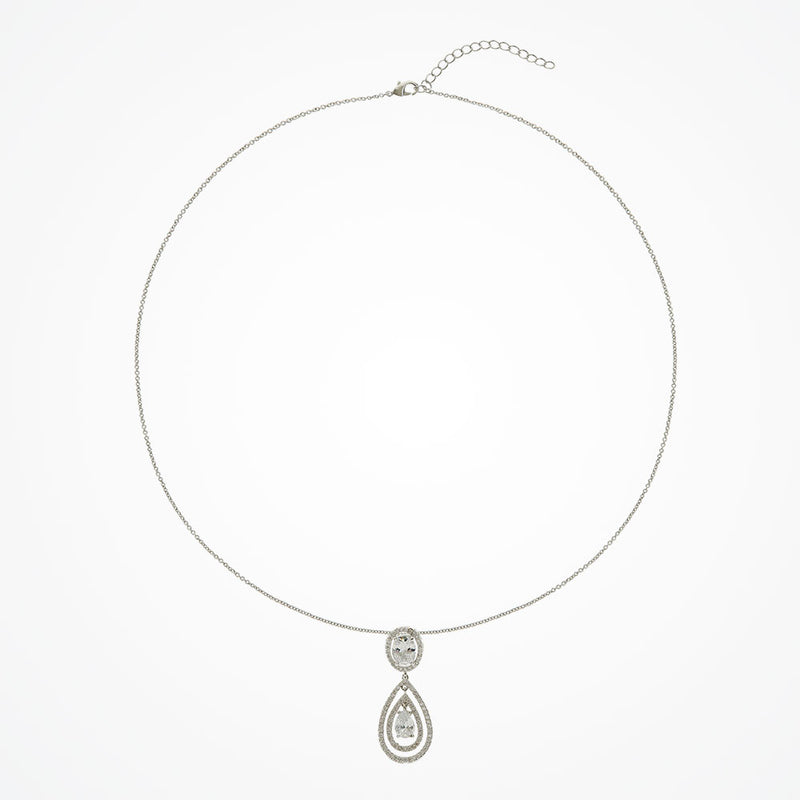 Forsythe crystal teardrop pendant necklace - Liberty in Love