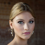 Foxglove gold vine crystal earrings - Liberty in Love