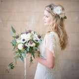 Frances ivory silk and chiffon hair flower clip - Liberty in Love