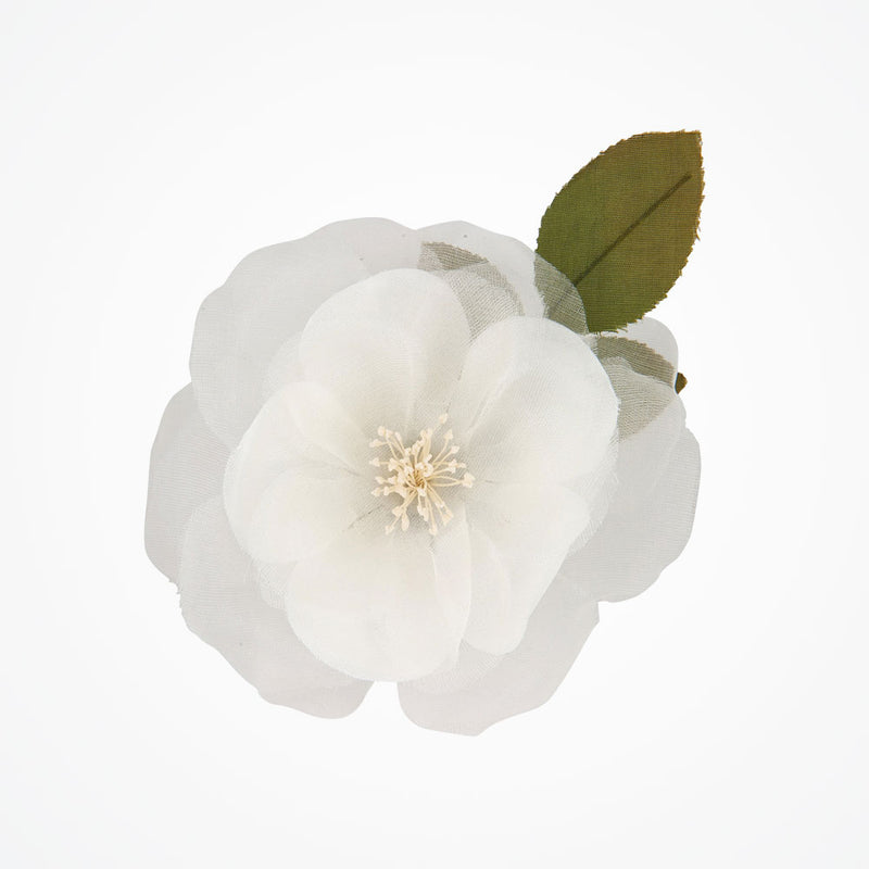 Frances ivory silk and chiffon hair flower clip - Liberty in Love