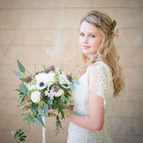 Frances pink silk and chiffon hair flower clip - Liberty in Love