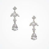 Francisca crystal floral teardrop earrings - Liberty in Love