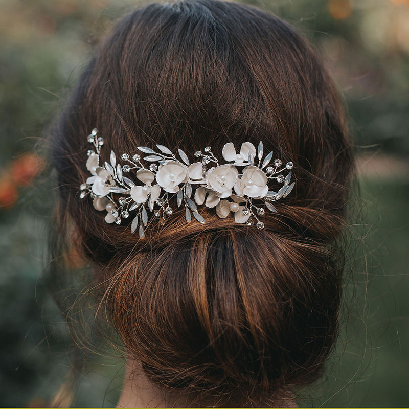 French blossom enamelled blossom hair clip - Liberty in Love