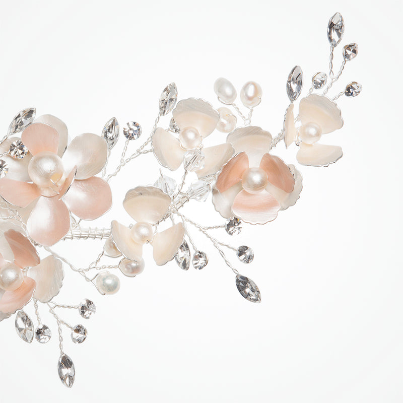 French blossom enamelled blossom hair clip - Liberty in Love