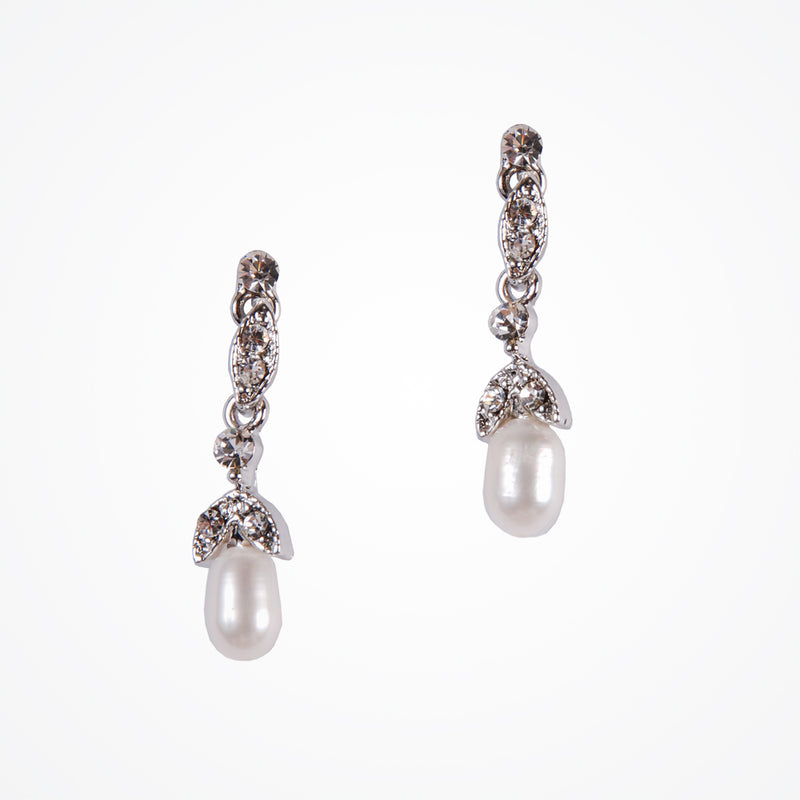 Freshwater pearl drop wedding earrings - Liberty in Love