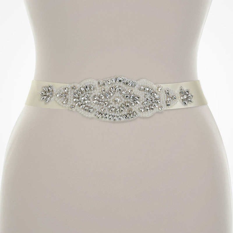 Gabriella pearl and crystal beaded motif belt - Liberty in Love