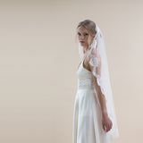 Gardenia sequin lace edge veil - Liberty in Love