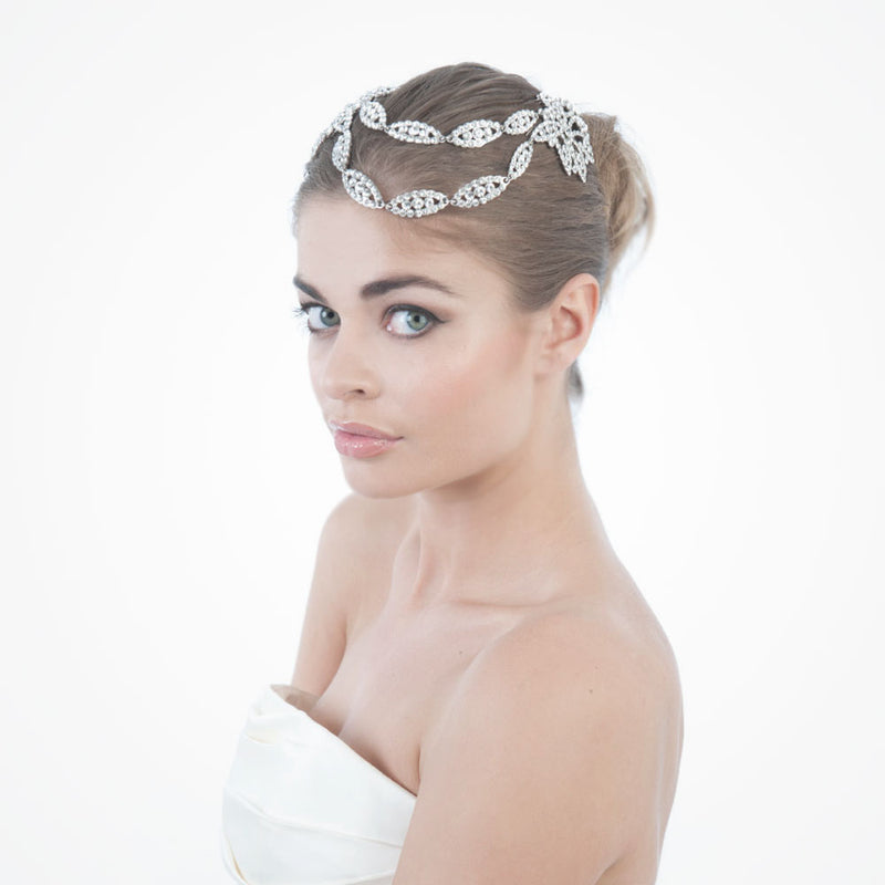 Swarovski crystal garland bridal headpiece - Liberty in Love