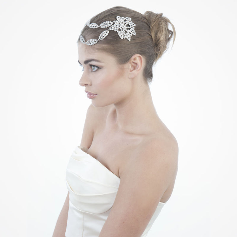Swarovski crystal garland bridal headpiece - Liberty in Love
