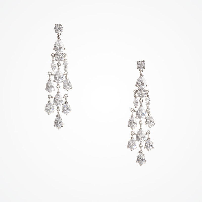 Genevieve crystal chandelier earrings - Liberty in Love