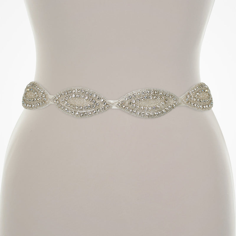 Graceful crystal beaded belt - Liberty in Love