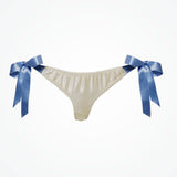 Something blue side-tie knickers - Liberty in Love