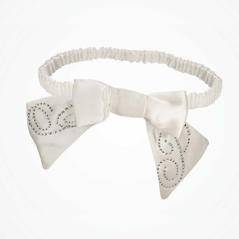 Personalised silk bow garter - Liberty in Love