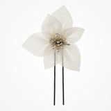 Ginger tulle flower bridal hair pin - Liberty in Love