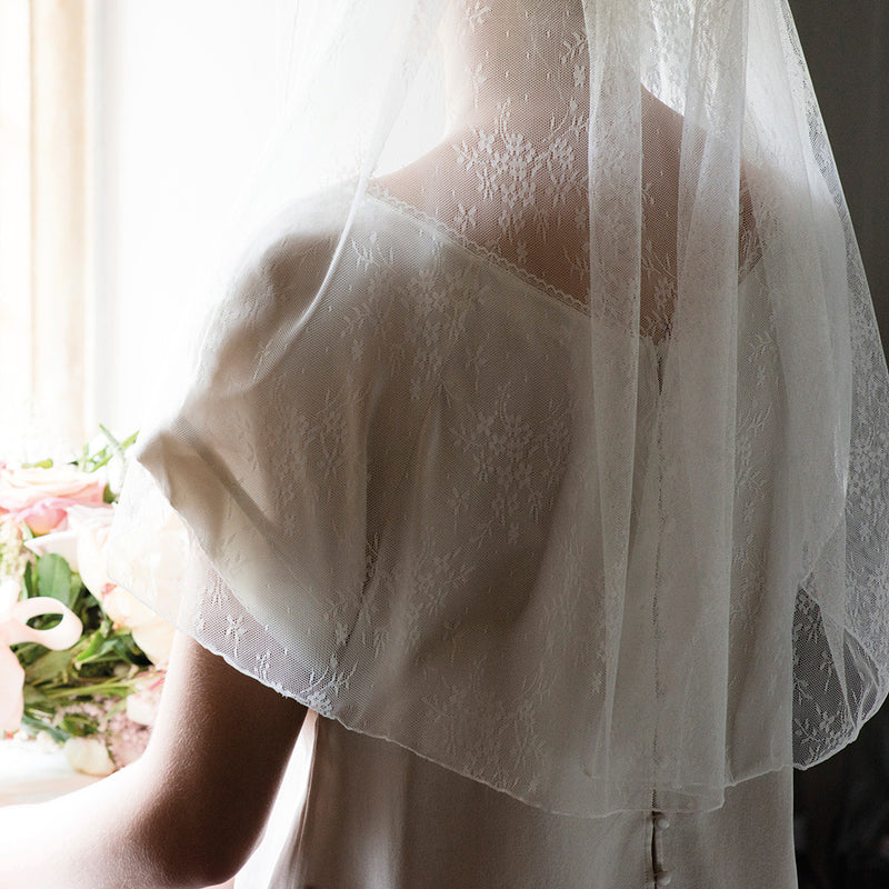 Gisela vintage floral tulle veil - Liberty in Love