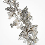 Gizelle crystal and pearls floral hair vine - Liberty in Love