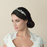 Gizelle crystal and pearls floral hair vine - Liberty in Love