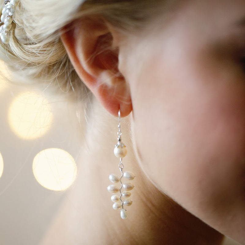 Goddess pearl earrings - Liberty in Love