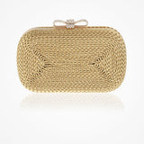 Gold woven clutch - Liberty in Love