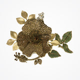 Golden garden brooch - Liberty in Love