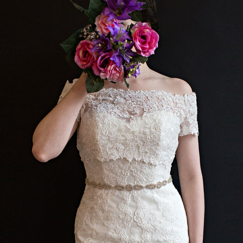Grace diamante and beaded bridal belt - Liberty in Love