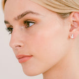 Grace crystal and pearl earrings (silver) - Liberty in Love
