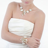 Grace gold flower bridal bracelet - Liberty in Love