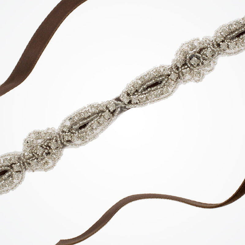 Grace crystal and beaded headpiece - Liberty in Love