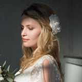 Grace ivory silk hair flower clip - Liberty in Love