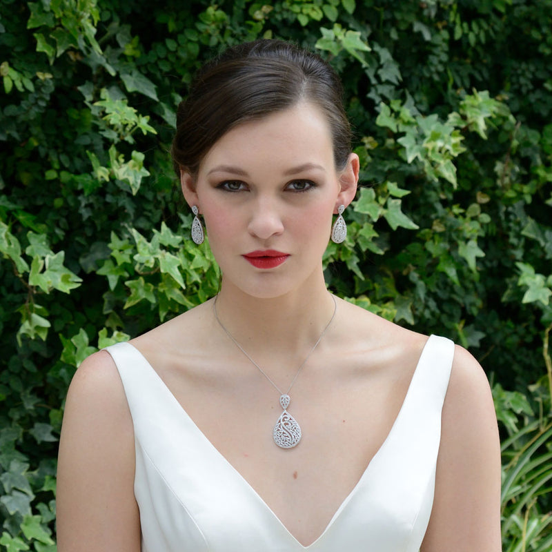 Grand central crystal teardrop pendant - Liberty in Love