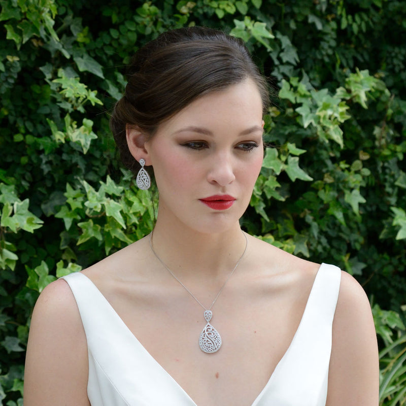 Grand central crystal teardrop pendant - Liberty in Love
