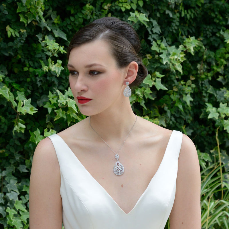Grand central crystal teardrop pendant - Liberty in Love