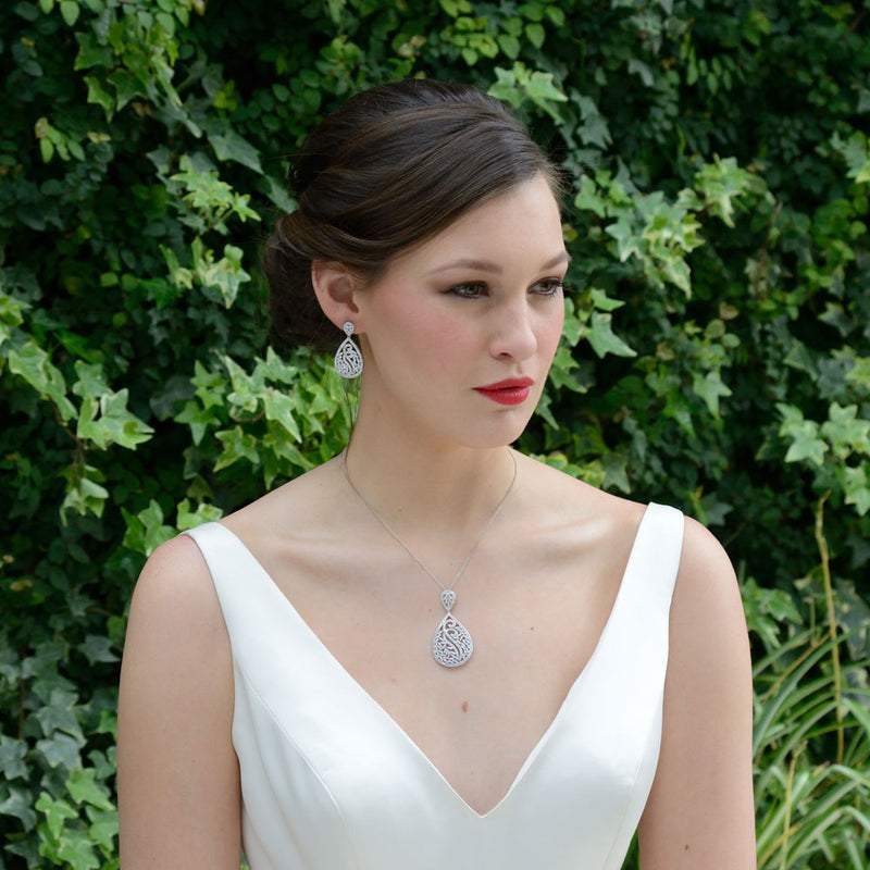 Grand central crystal teardrop pendant - Liberty in Love