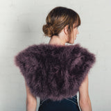 Grape feather bridal bolero - Liberty in Love