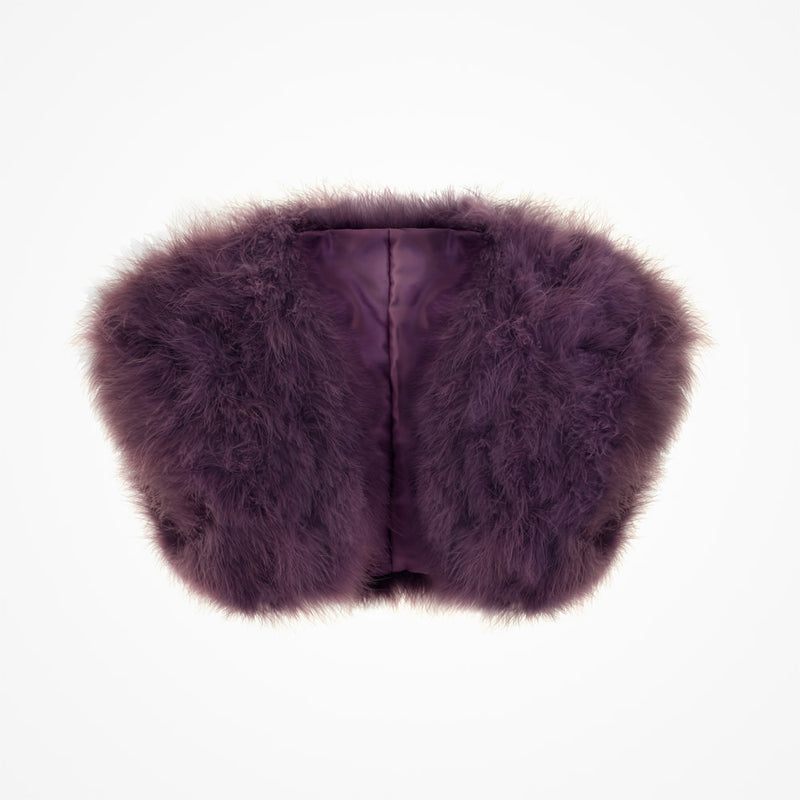 Grape feather bridal bolero - Liberty in Love