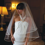 Grenada tulle veil with satin edging - Liberty in Love