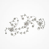 Gretchen enamelled blossoms and crystal vines headpiece - Liberty in Love