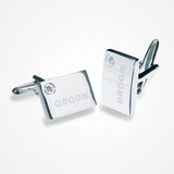 Groom crystal detail cufflinks - Liberty in Love