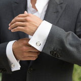 Grosvenor mother of pearl cufflinks - Liberty in Love