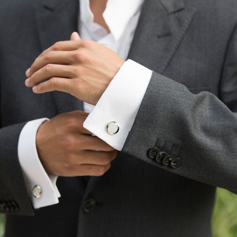 Grosvenor mother of pearl cufflinks - Liberty in Love