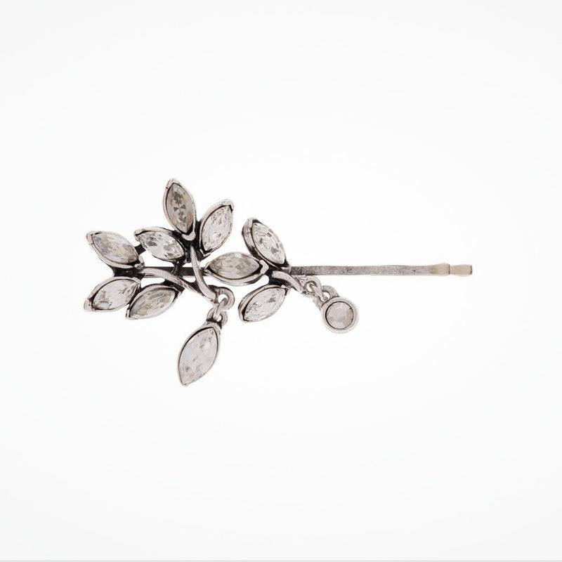 Crystal leaf cluster hair pin (HA329) - Liberty in Love