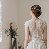 Halo gilded blossoms headpiece - Liberty in Love