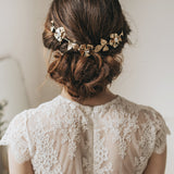 Halo gilded blossoms headpiece - Liberty in Love
