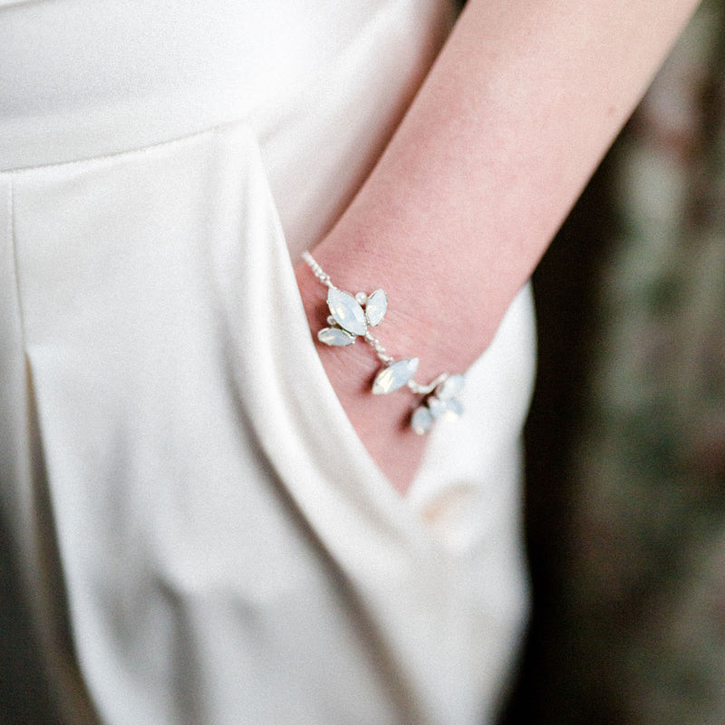 Hampton opal crystal leaves bracelet - Liberty in Love