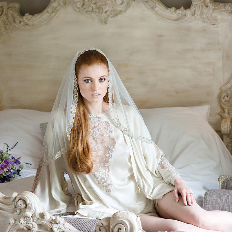 Harmony tulle veil with beaded edge - Liberty in Love