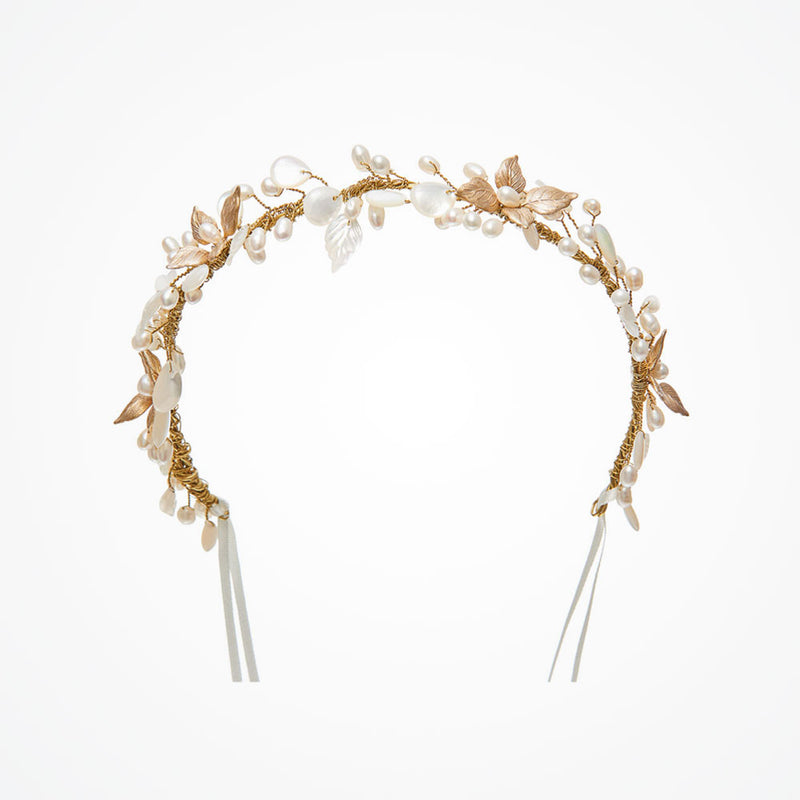 Haruko floral 24k gold headpiece - Liberty in Love