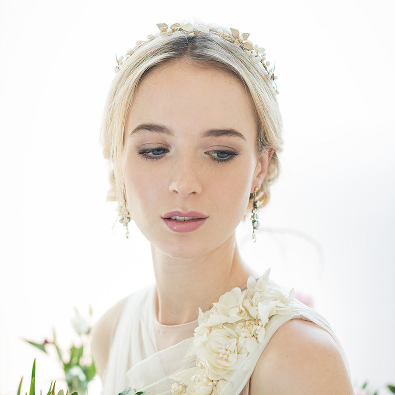 Haruko floral 24k gold headpiece - Liberty in Love